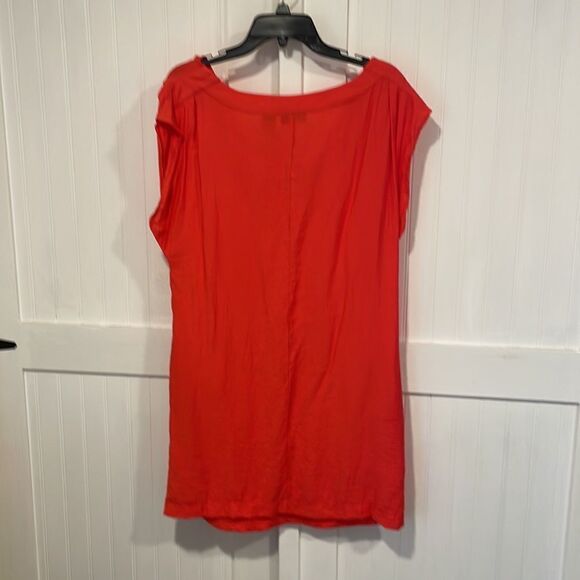 New York & Company beach dress/cover-up, orange/red size M - Picture 4 of 8